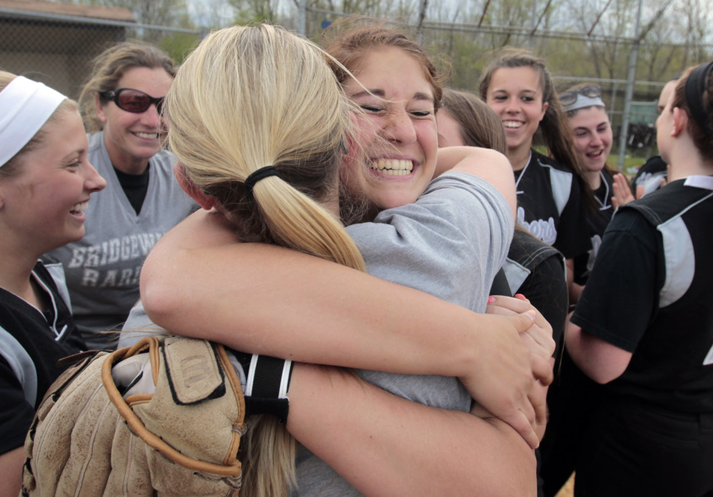 Bridgewater-Raritan pitcher Abby Herman after the Bridgewater-Raritan versus Watchung Hills girls softball Somerset County Tournament game won by Bridgewater-Raritan 5-2.